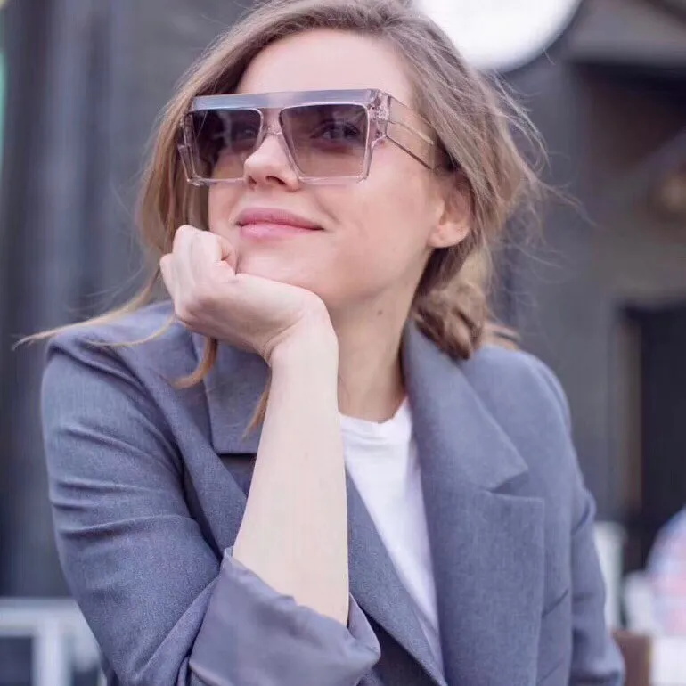 Women's Designer Sunglasses Uv Protection Big Leopard Frame_voghion.com