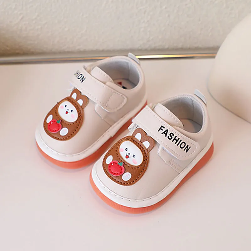 2025 Neonato Casual Squeaky Toddler Soft Bottom Primi Passi Cutefeet Bambini Sneakers Coniglio Cartone Animato Bambini_voghion.com