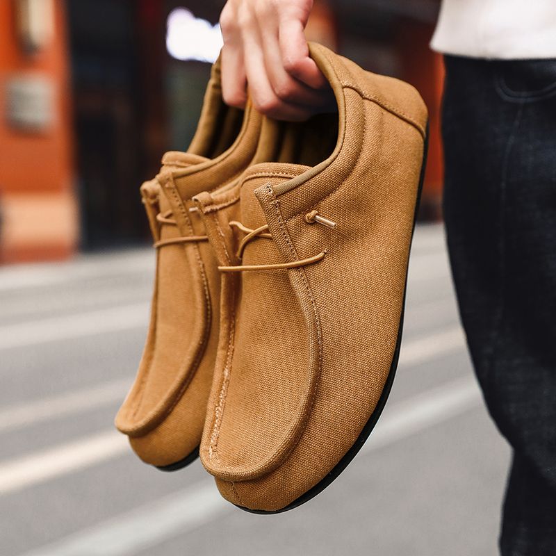 MAEDEF Man's Sneakers Canvas Flats Male Summer Casual for Men High Quality Loafers 2024 Walking Driving Mens Shoes_voghion.com