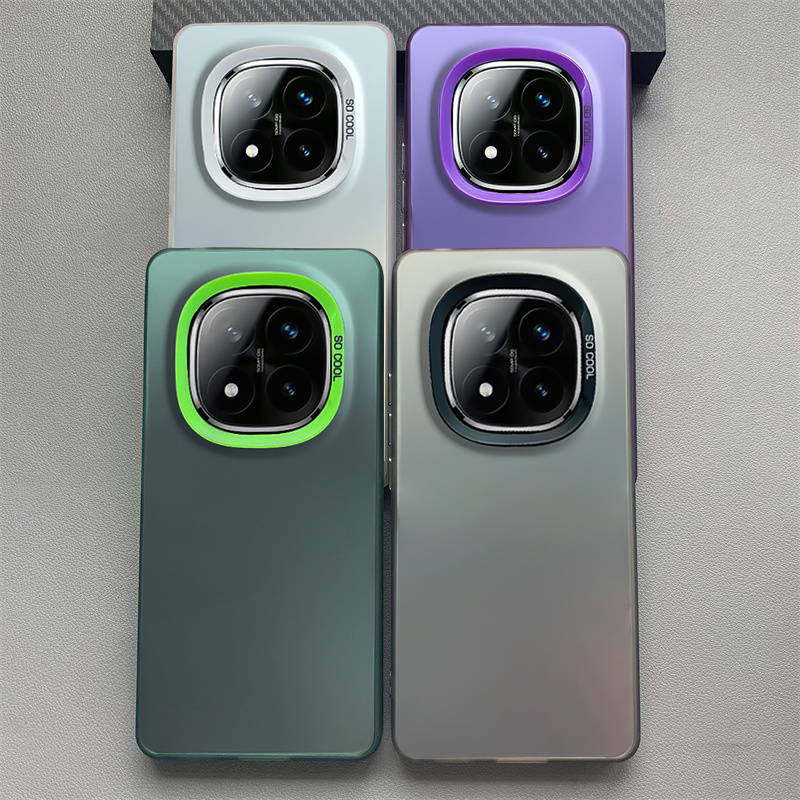 Luxury Metallic Aurora Case For Xiaomi Redmi Note 14 13 12 Pro Plus 5G Shockproof Skin Matte Phone Cases Redmi 13C Funda Cover