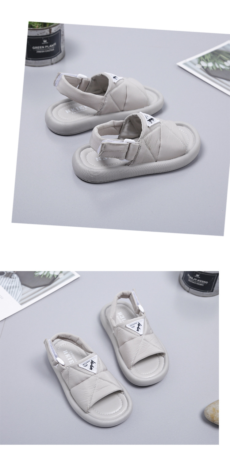 Sandali da ragazzo 2023 scarpe da spiaggia a punta aperta con suola morbida per bambini della scuola primaria di moda coreana delle nuove ragazze estive_voghion.com