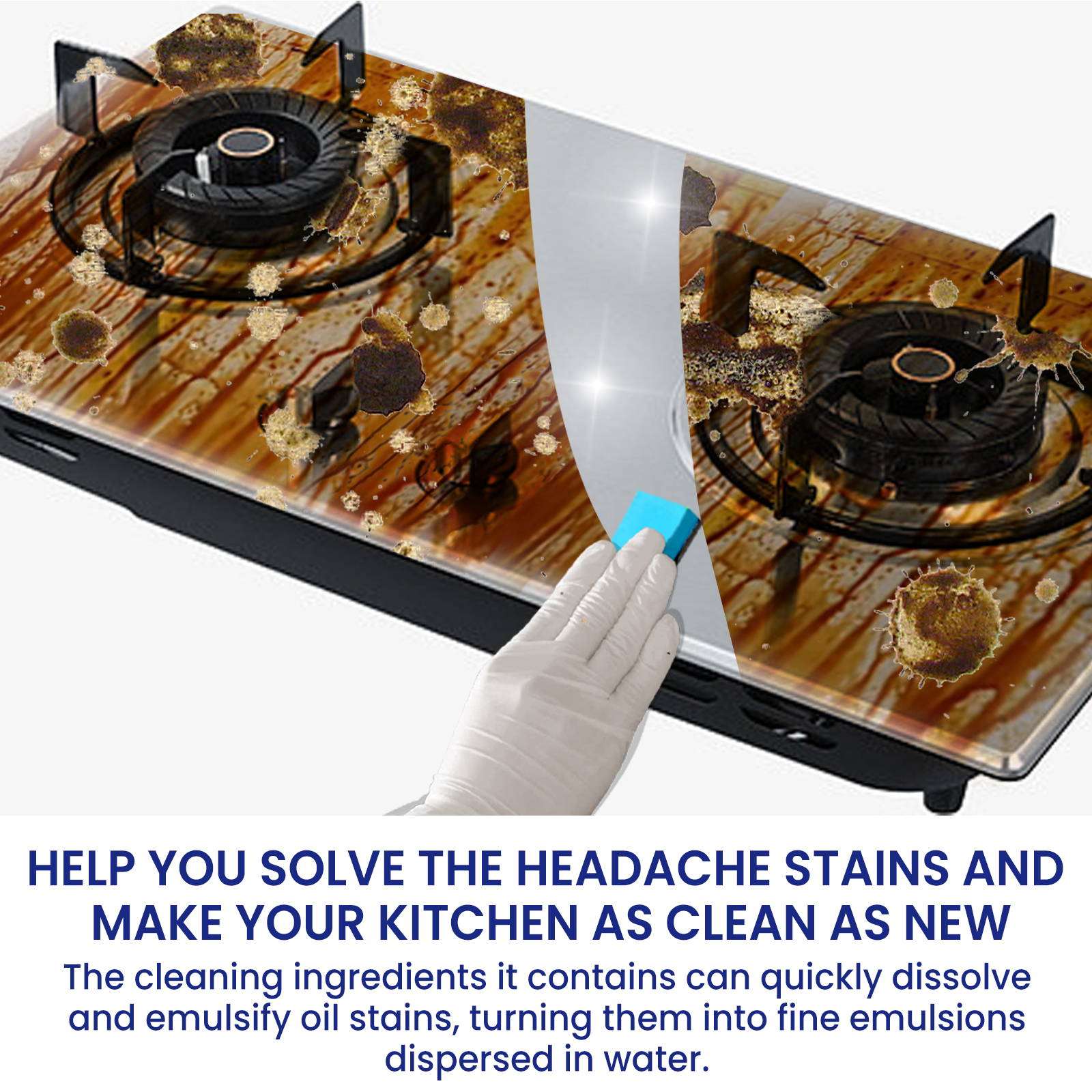 Jaysuing Kitchen All-Purpose Stain Removing Cleaning Powder, Kitchen Stove Oil Cleaning Utensils Rust Removal Stains Dirt Cleaning Agent_voghion.com