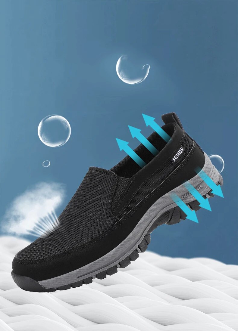 Summer Men's Lightweight Breathable Slip-on Walking Loafers_voghion.com