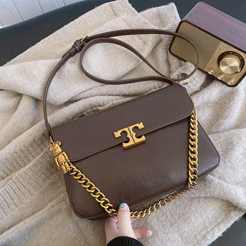 Simple Women's Leather Shoulder Fashion Chain Crossbody Small Square Bag Designer Brand Handbag Ladies Casual Totes_voghion.com