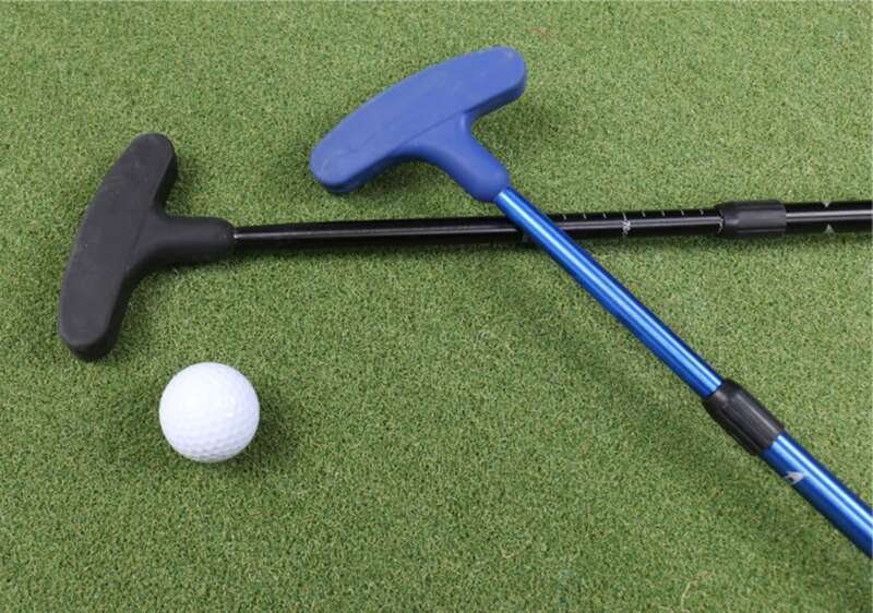 Golftraining-upgrade: tienerstretchingclub, putters voor volwassenen en kinderen spelen samen_voghion.com