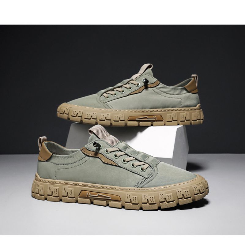Scarpe da tennis da uomo con plateau vulcanizzate, alla moda, casual, traspiranti, per esterni_voghion.com