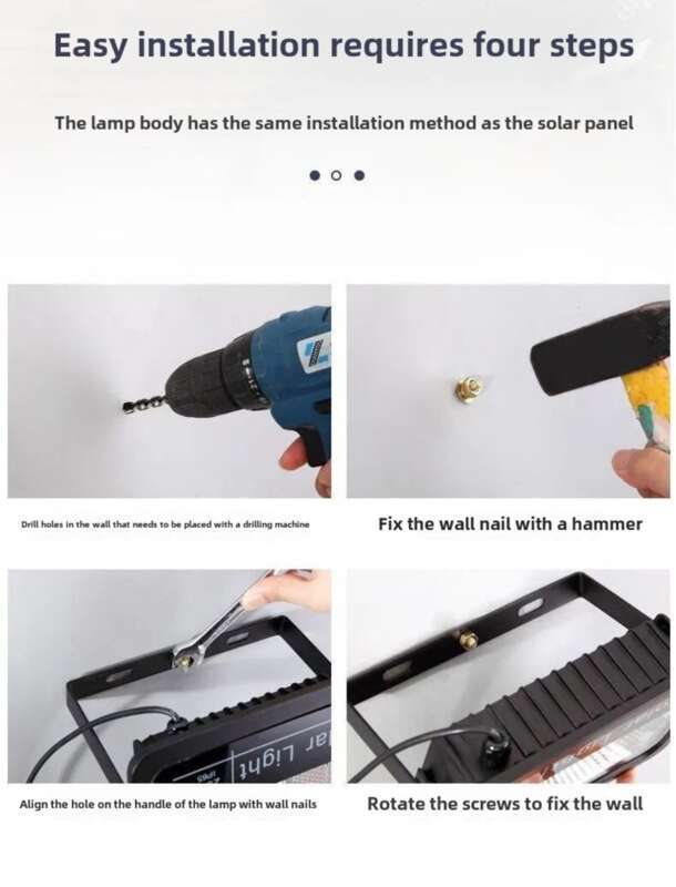 Solar - Powered Courtyard Automatic Illumination Floodlight For Home Outdoor Use_voghion.com