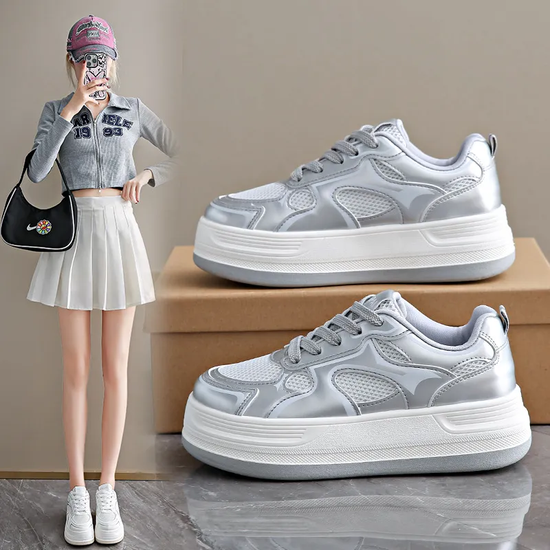 Ladies' breathable thick soled casual shoes_voghion.com