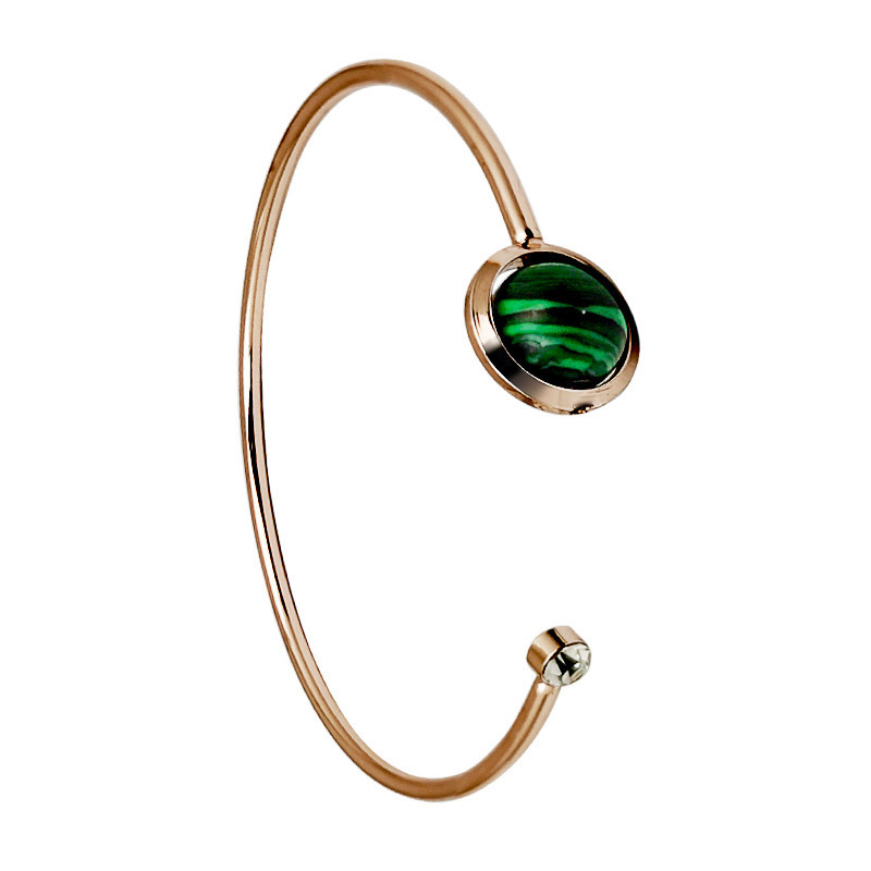 Pulsera Pulsera de pavo real Diseño de nicho versátil Pulsera de reloj verde pequeña Pulsera de cuentas de la suerte europeas y americanas