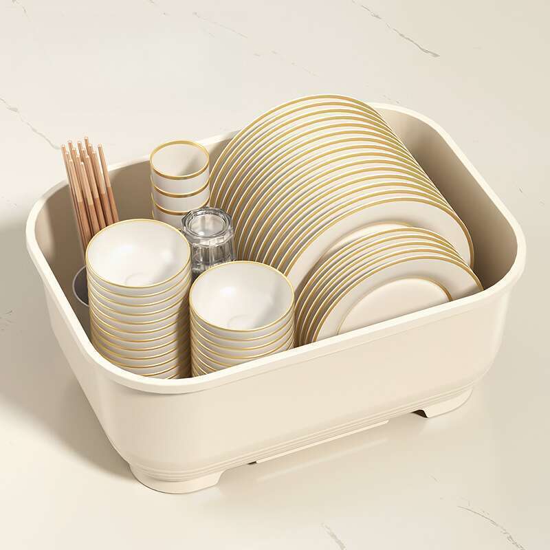 Dulap de depozitare pentru boluri din plastic rezistent la praf, pentru scurgerea de bucătărie, pentru farfurii, vase, bețișoare_voghion.com