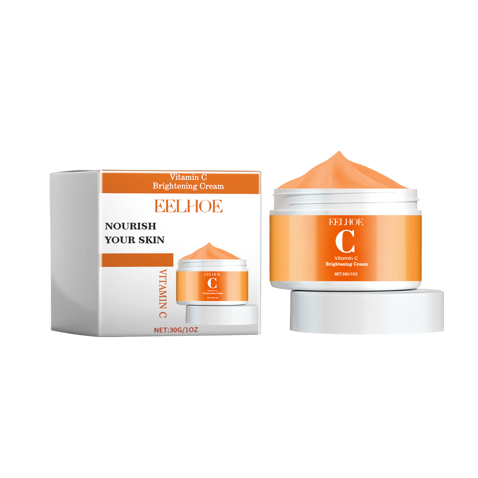 EELHOE Vitamin C Brightening Cream, Improve Drying To Reduce Fine Lines Held Acne Moist Brightens The Face Cream_voghion.com