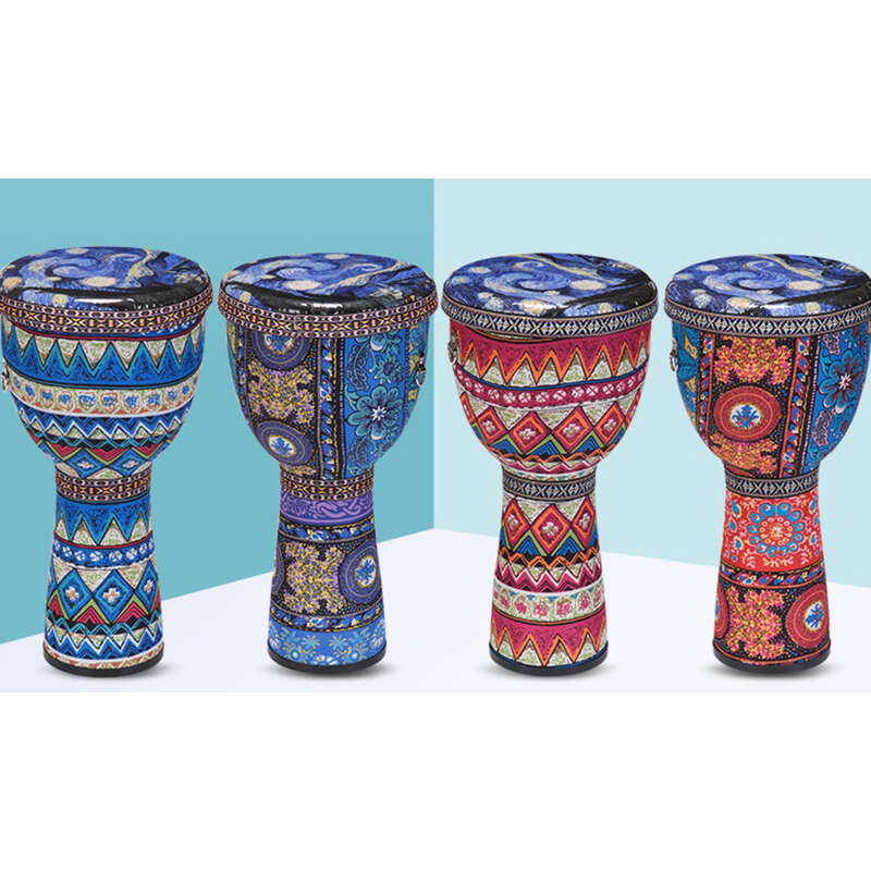 Drum 8-inch Kindergarten Children's Ultra Lightweight PVC Sheepskin Fabric Hand Drum 10 Inches_voghion.com