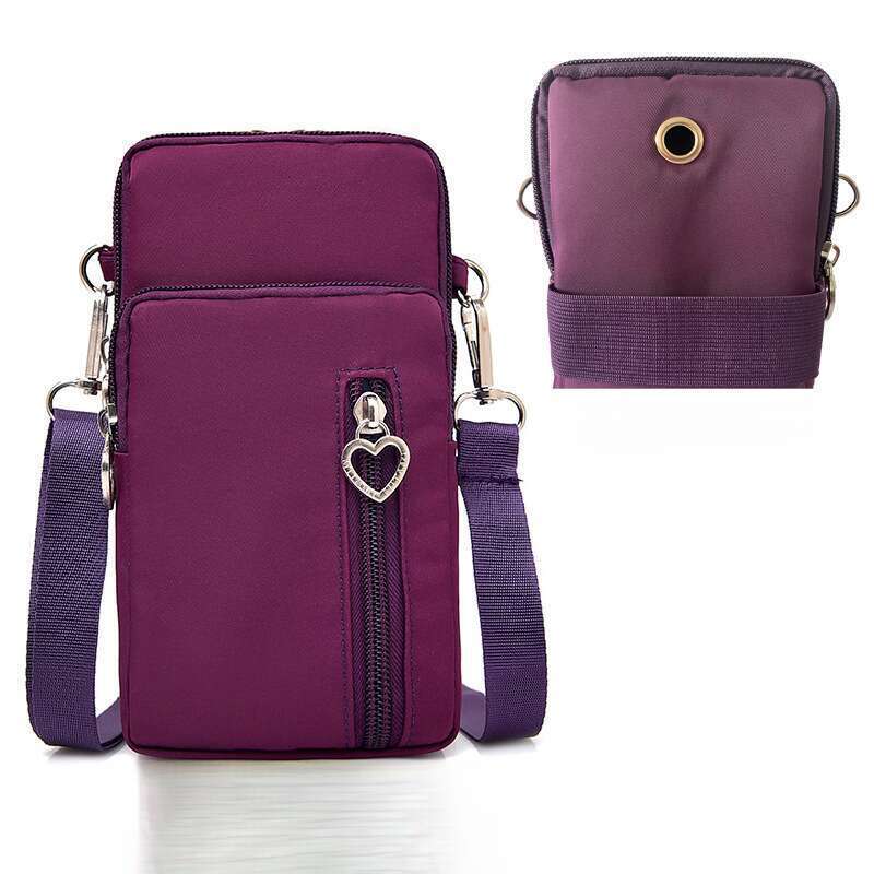 Pochette pour téléphone portable coréenne pour femme, portefeuille à bandoulière, mini sac vertical_voghion.com