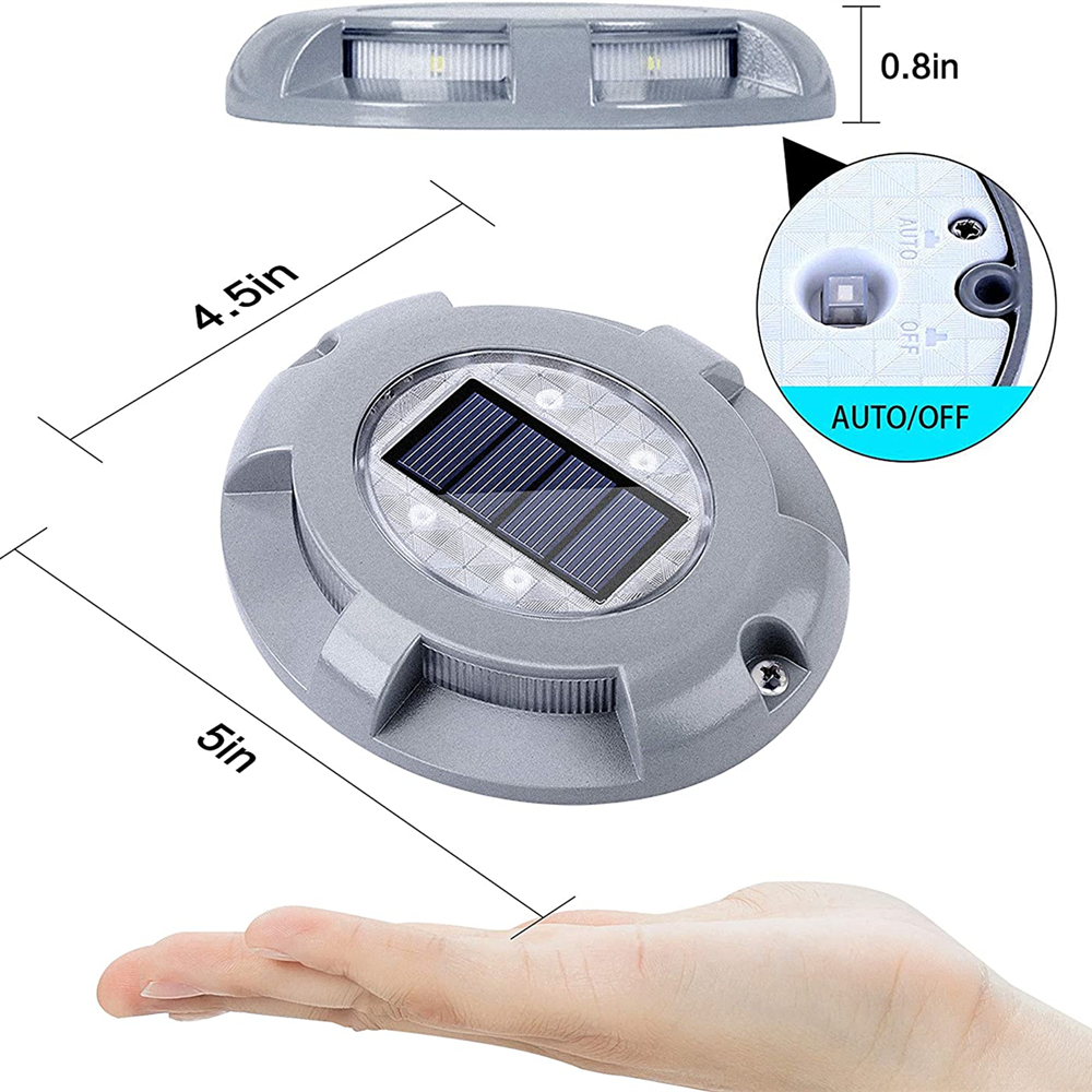 Lumini solare LED pentru grădină, scări, punte, impermeabile, lampă îngropată, alee, cale, curte, doc, marcaje rutiere, solare, știft_voghion.com