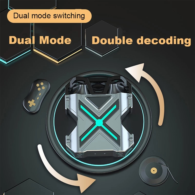 K89 Gaming Headphones Wireless Bluetooth Earphones High Quality Headset Large Battery Low-latency Mechanical Wind Gaming TWS_voghion.com
