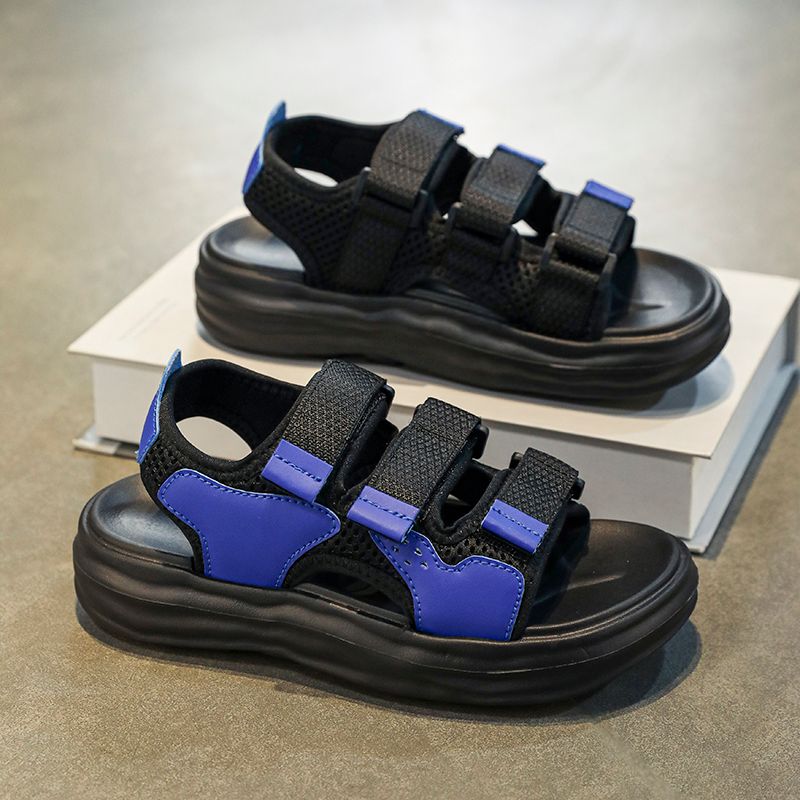 Noua vară 2024 pentru băieți Sandale sport cu velcro pentru băieți Pantofi de plajă anti-alunecare cu talpă moale_voghion.com