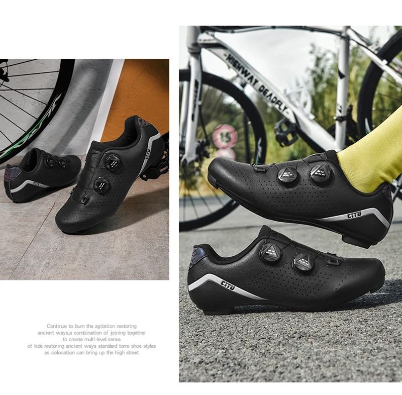 Käschte Leeschtung Männer a Fraen Self-locking Strooss flaach Sport Mountain Vëlo Offroad Schong, D343_voghion.com