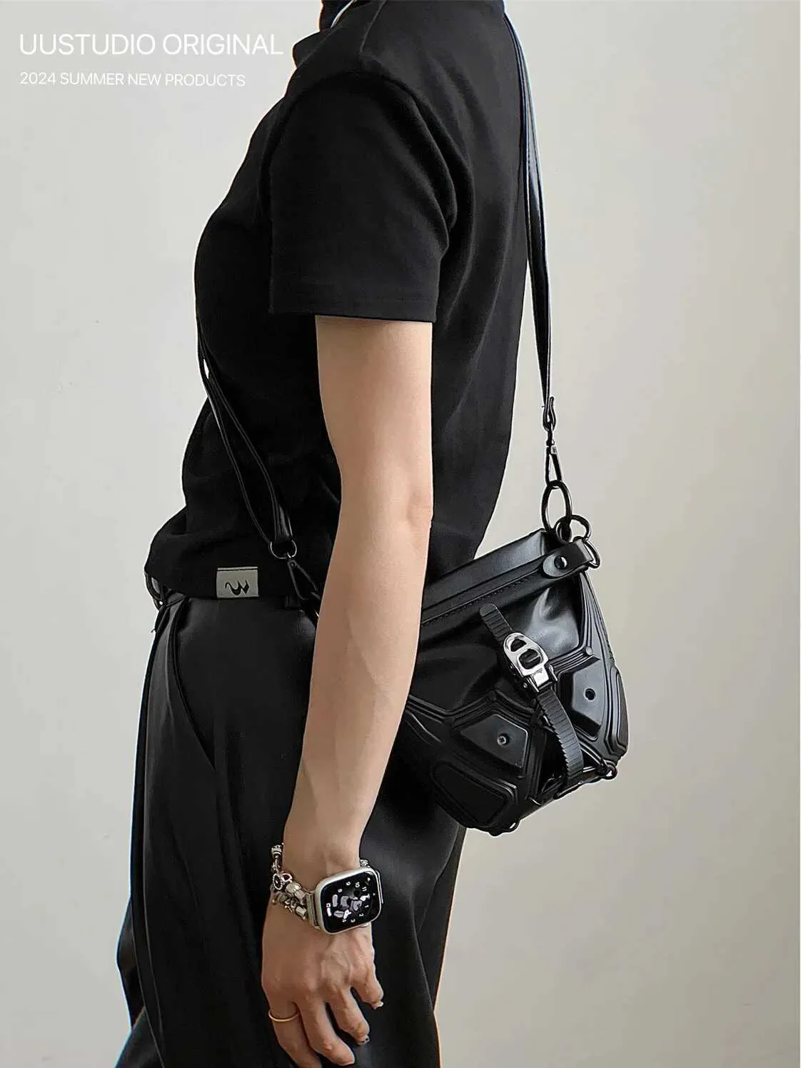 Womans Spicy Girls Umhängetasche Trendy PU Leder Handtaschen Stilvolle Punk Geldbörse Mode Y2K UmhängetaschenC241216_voghion.com