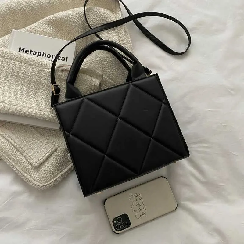 Casual Large Capacity Ladies Handbags Top-handle Fashion Plaid Crossbody Shoulder Bags For Women GiftC241210_voghion.com