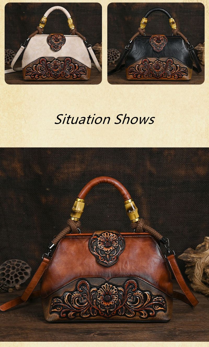 2024 Vintage Schulter Umhängetaschen Spleißen litche geprägte Handtasche für Damen Geschenk Geldbörse PU Leder_voghion.com