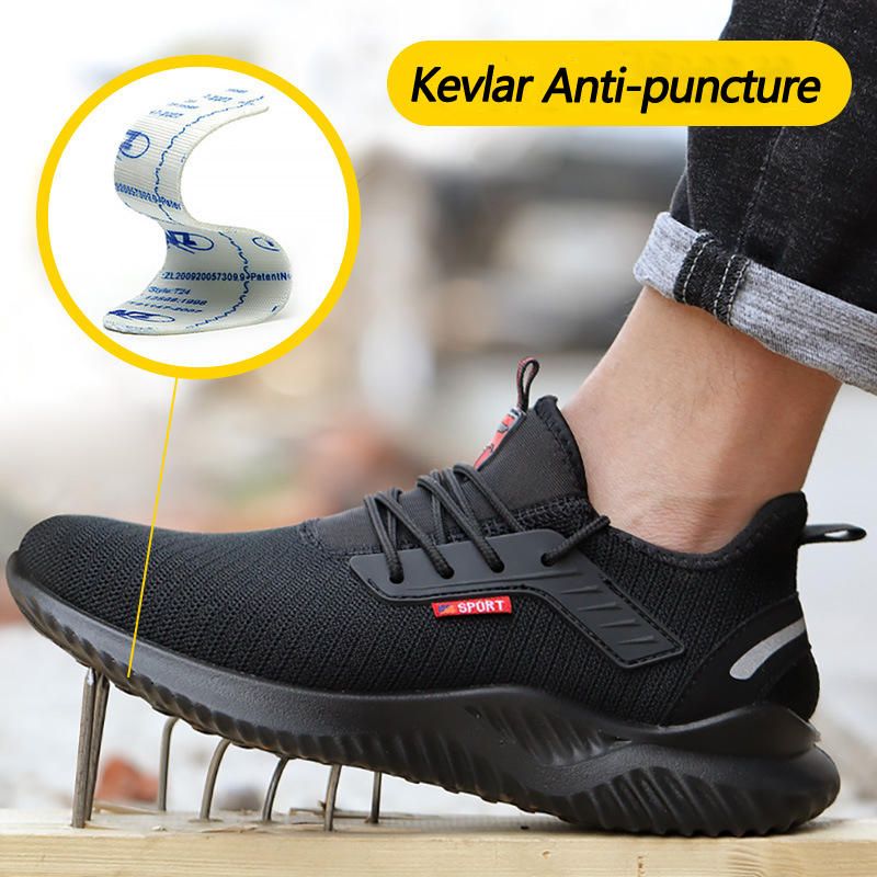 Pantofi de siguranță Trabo Fashion pentru bărbați, ușori și confortabili, pantofi de protecție indestructibili antiglonț_voghion.com
