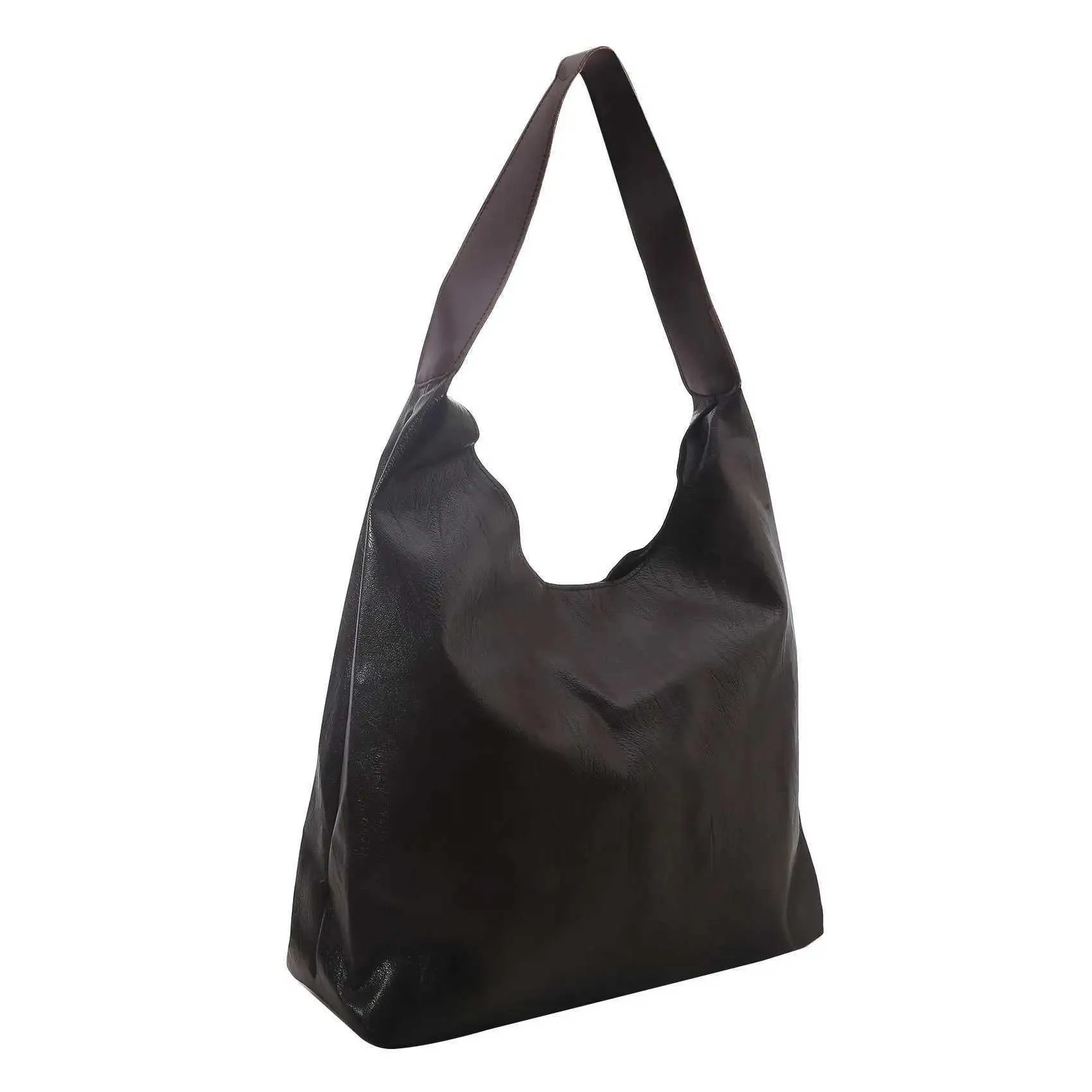 Large Capacity Women's Shoulder Bag Simple Trendy Commuter Bag_voghion.com