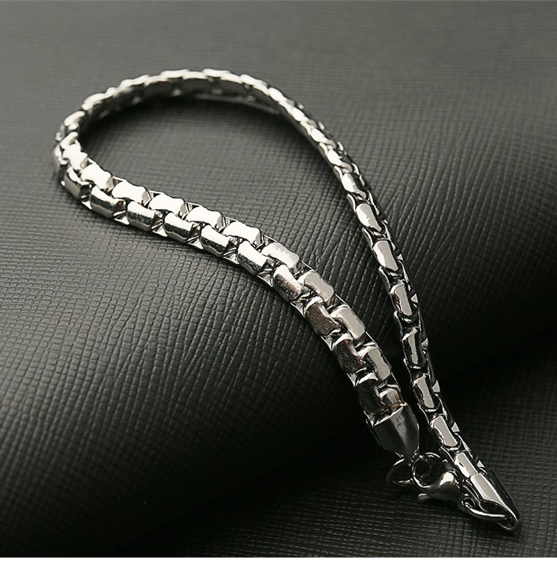 Modern Simple Classic Style Solid Color 304 Stainless Steel Bracelets In Bulk_voghion.com