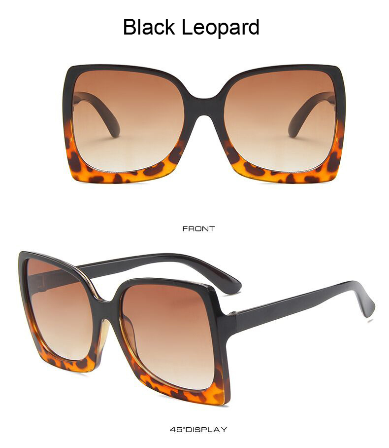 Oversized Square Sunglasses Woman Fashion Brand Designer Sun Glasses Female Big Frame Retro Mirror Vintage Oculos De Sol_voghion.com
