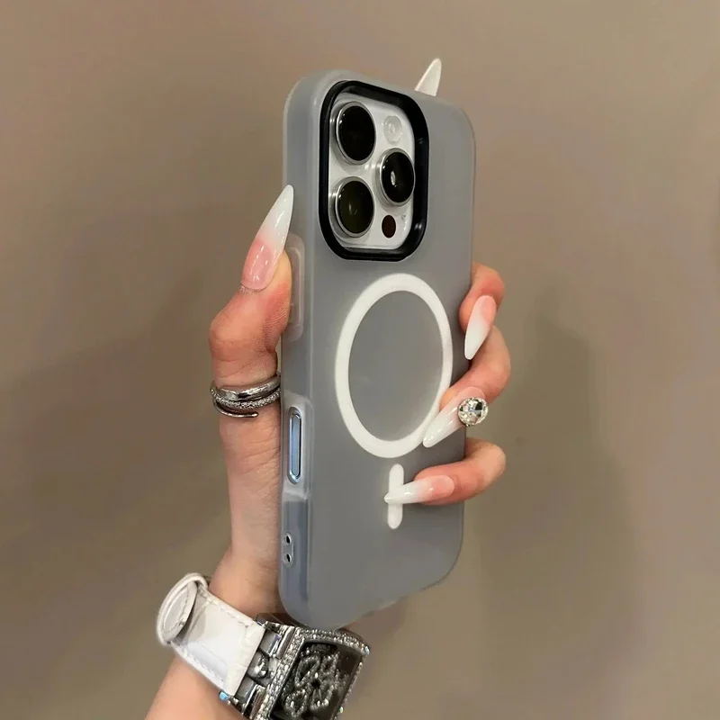 Magnetic Phone Case For Iphone With Magsafe Wireless Charging_voghion.com