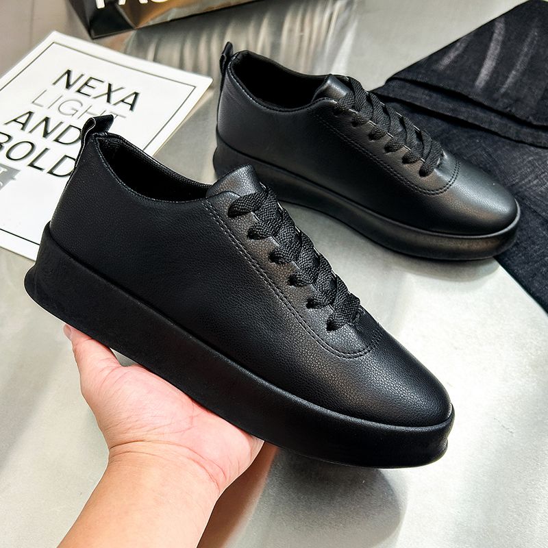 Herren 2024 neue Herbstsport Casual Board atmungsaktive koreanische Version dicke Sohle erhöhen kleine weiße Flutschuhe_voghion.com