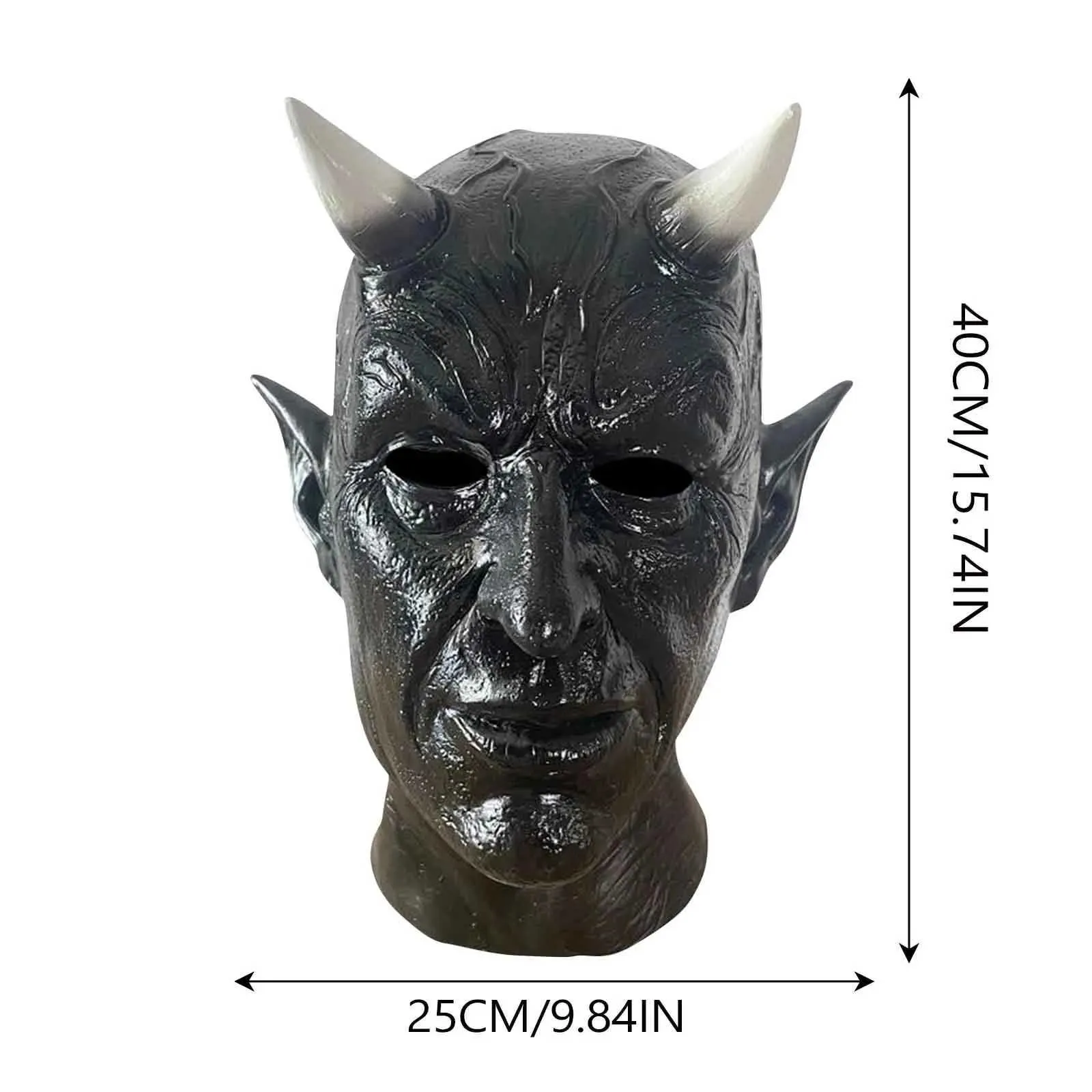 Máscaras de terror de Halloween para adultos, máscara de vampiro, zombi, monstruo, disfraz de látex, fiesta de carnaval, casco de cabeza completa, casa embrujada_voghion.com