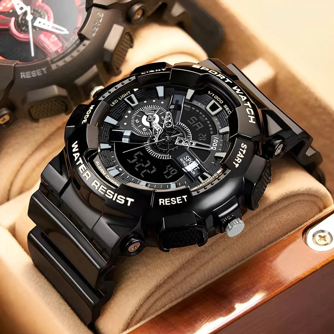 men's watch alarm clock sports electronic watch men's junior high school student men's watch net celebrity women's watch