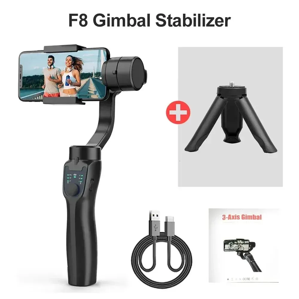 QAML F8 Handheld 3-axis Universal Joint Phone Holder Used As An Anti Vibration Video Recording Stabilizer For_voghion.com