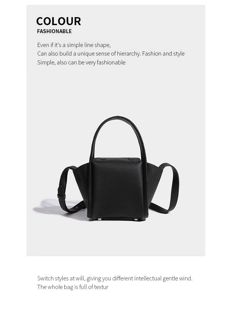 2024 Sommer Neue High-End-Textur Weiches Leder Gemüsekorb Einzigartige Handtasche, Umhängetasche mit einer Schulter_voghion.com