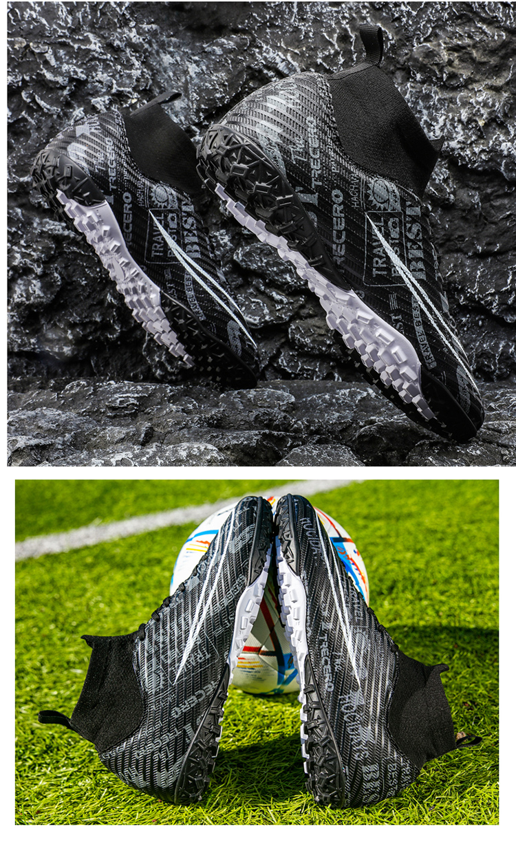 Men Soccer Shoes Outdoor Non-Slip AG/TF Football Boots Male Teenagers Adult Cleats Boys Breathable Comfortable Match_voghion.com