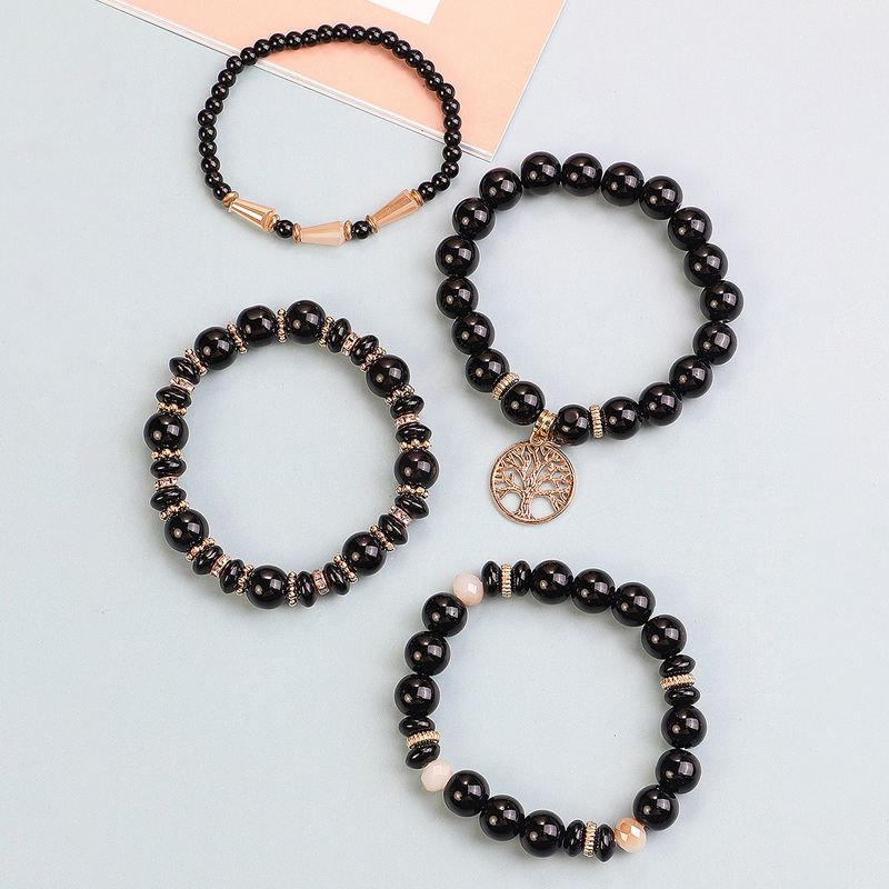 Ethnic Simple Style Tree Glass Beaded Stoving Varnish Unisex Bracelets_voghion.com