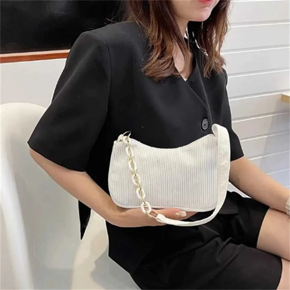 Fi Retro Handbags Warm Autumn Winter Corduroy Bottom Zipper Shoder Small Bag Fem Soft Leisure Club Handbag Y241106_voghion.com