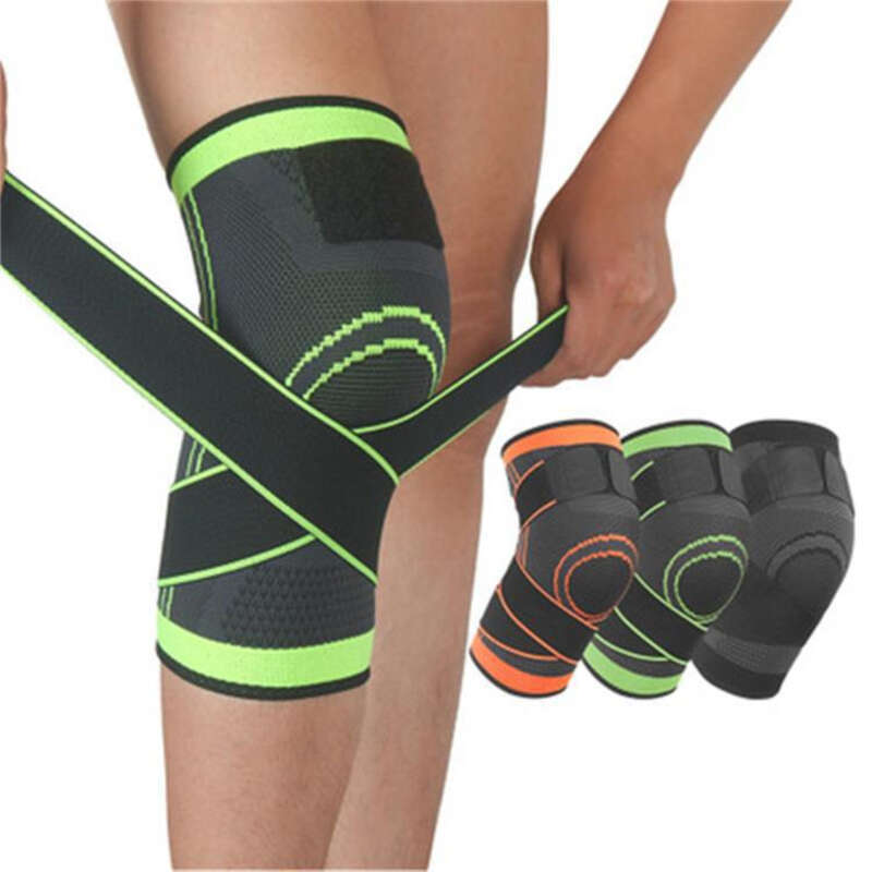 Sports Knitted Basketball Knee Leg Protectors Outdoor Cycling With Elastic And Breathable Straps For Anti Slip_voghion.com