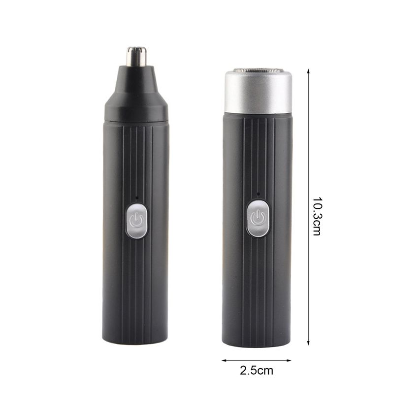 Ruixingst 1 Leistungsstarker Motor Hochwirksamer ABS Kabelloser Rotationsbartrasierer Nasenhaarschneider-Set für Zuhause_voghion.com