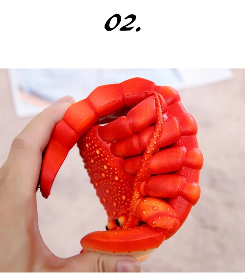 Grappige kreeft slippers heren dierenstrand schoenen zomer_voghion.com