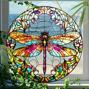 Zarter Sonnenfänger in Libellenform – 20 cm doppelseitige Acrylkunst. Sommerlicher Gartenzauber für die Veranda oder eine aufmerksame Überraschung zur Einweihungsparty._voghion.com