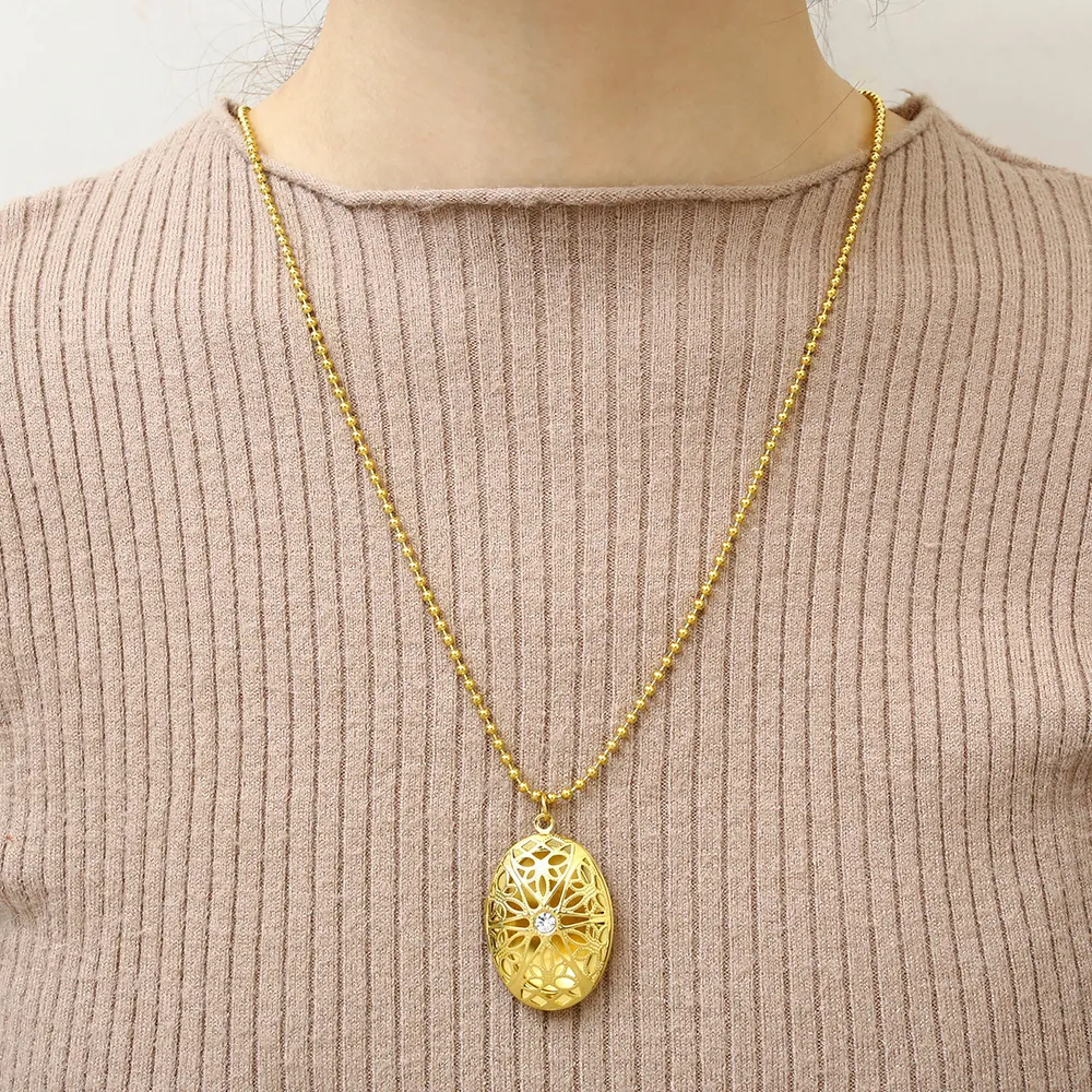 Chains OUFEI Stainless Steel Jewelry For Woman Valentines Day Accessories Bohemian Long Necklace Wholesale Lots Bulk_voghion.com
