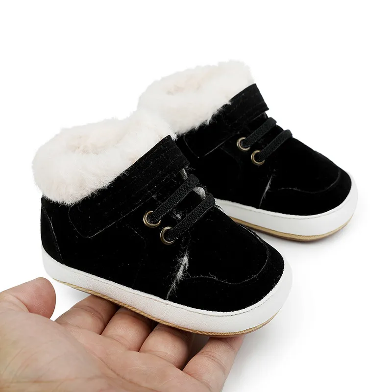Winter Infant Boots Warm Plush First Walker Shoes For Newborns_voghion.com