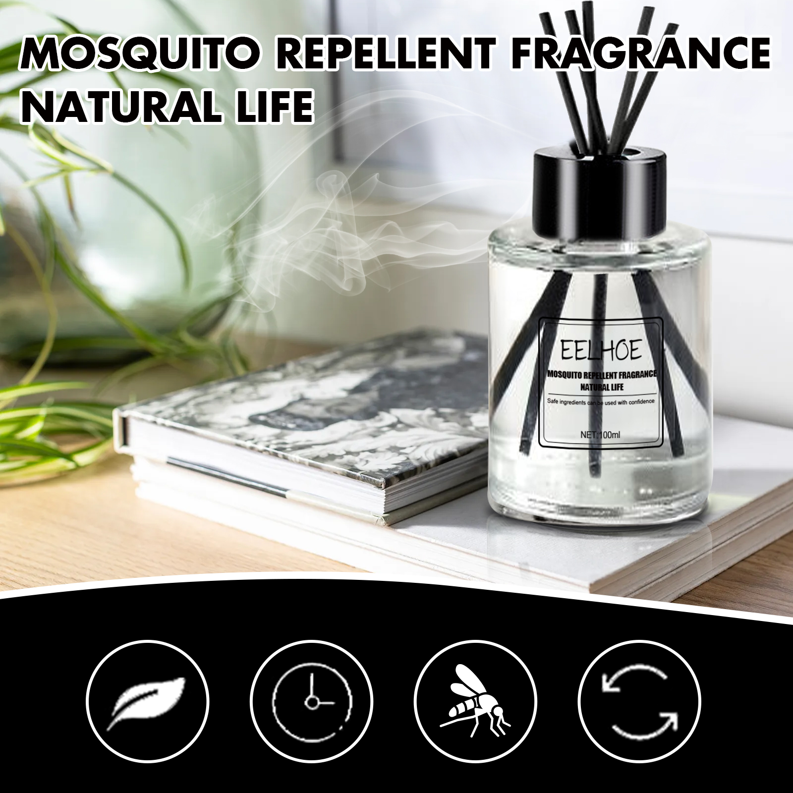EELHOE Mosquito Repellent Perfume, Indoor Car Perfume Fresh Air To Prevent Mosquito Bites Mosquito Repellent Aroma_voghion.com
