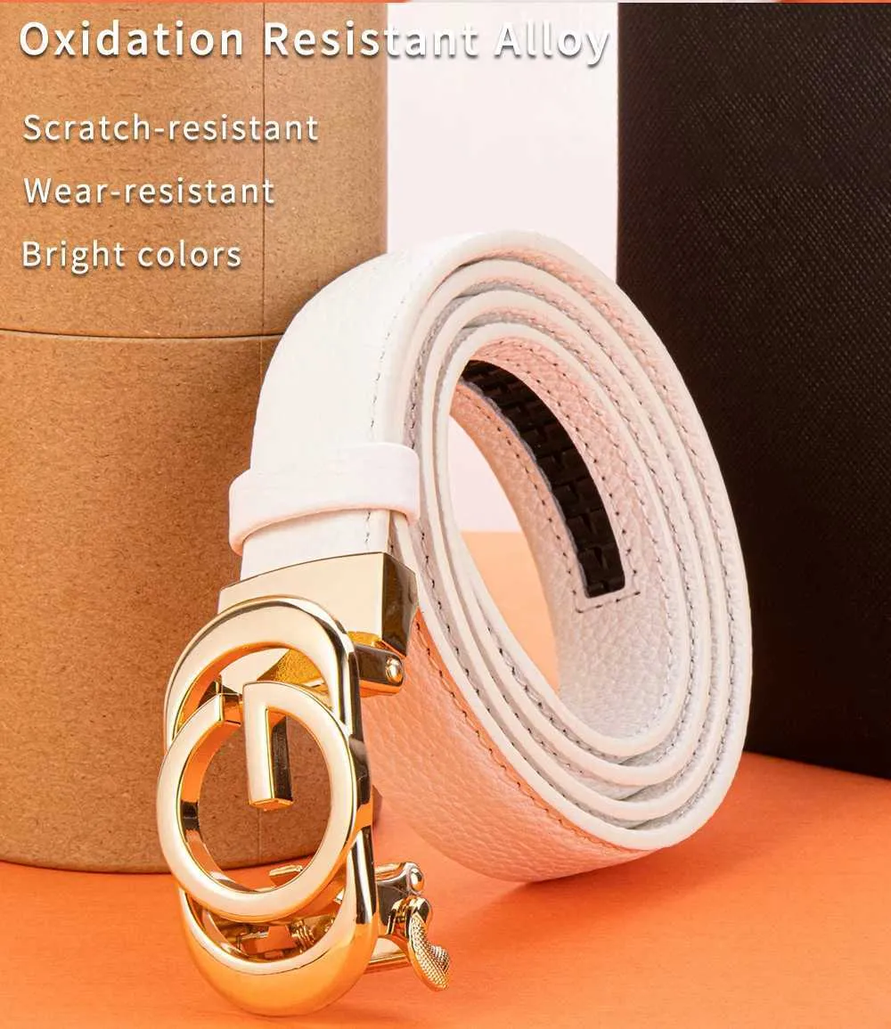 Gürtel Neuer Trend 2024 Markendesigner Hochwertiger Rindsledergürtel Damen Automatische Schnalle Q240401_voghion.com