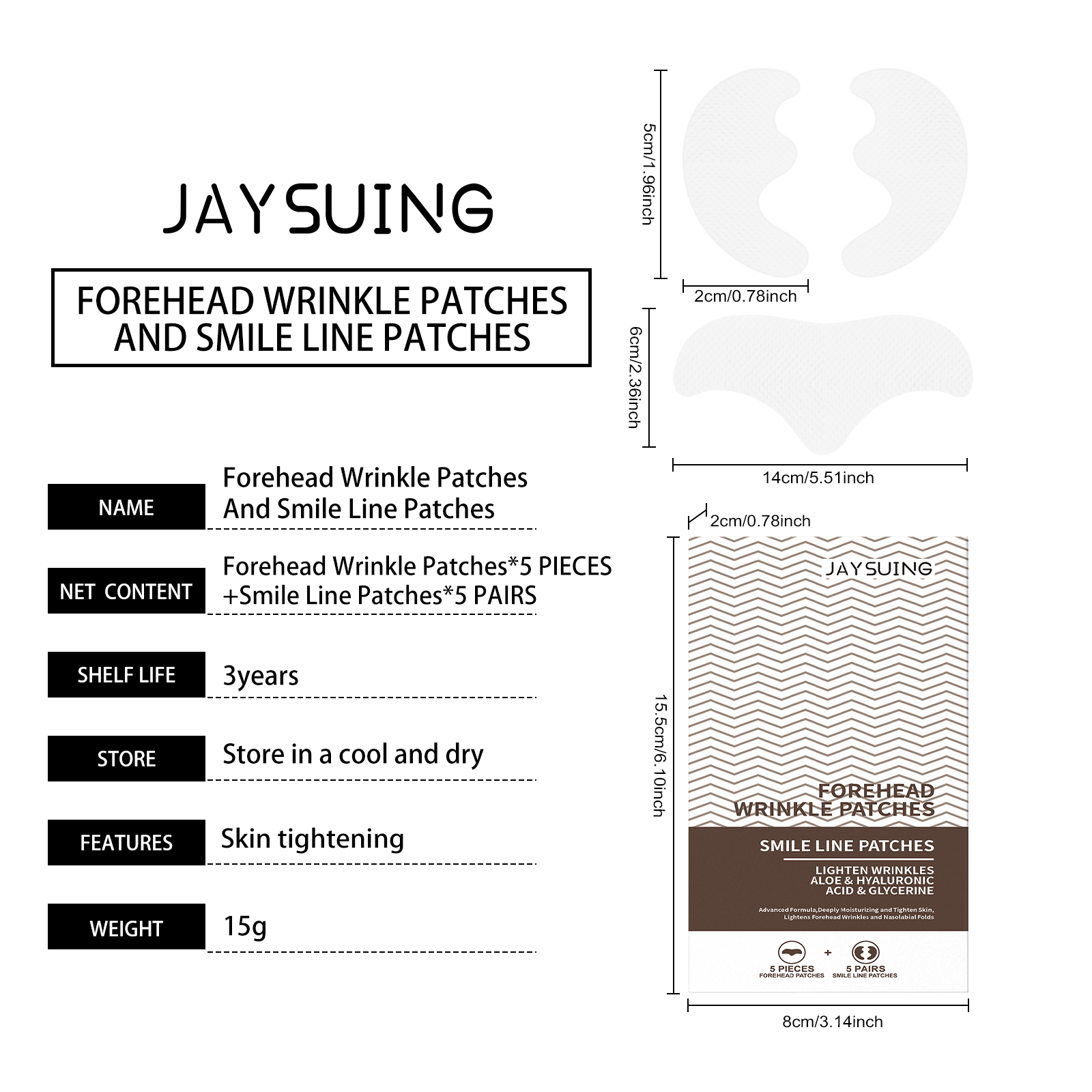 Jaysuing Forehead Smile Patch For Reducing Facial Wrinkles And Firming Skin Care Patch_voghion.com