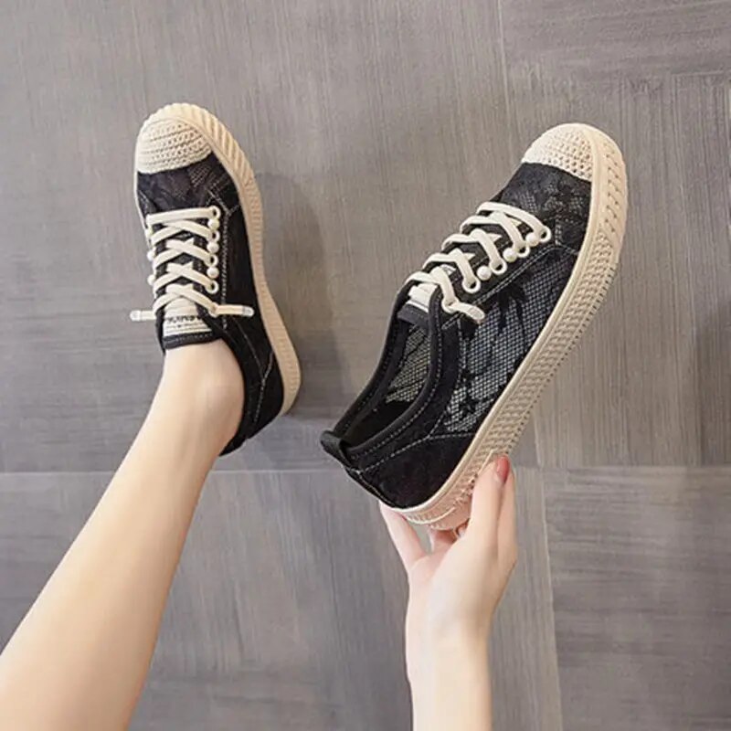 Damen Freizeitschuhe Aus Canvas Für Bequemen Alltäglichen Stil_voghion.com