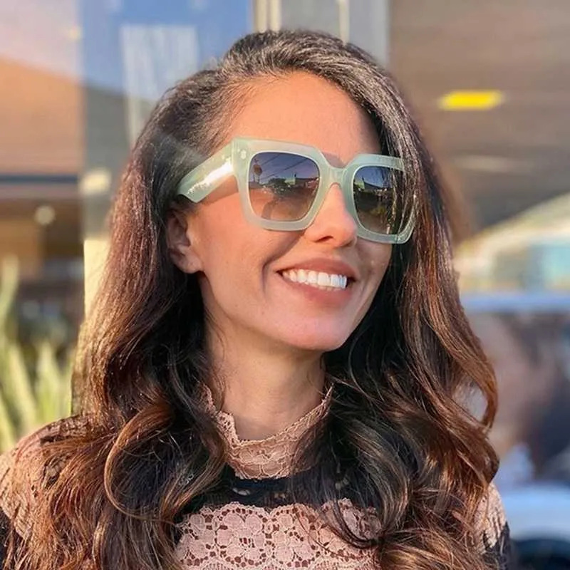 Classic Square Sunglasses For Men And Women Uv400 Protection_voghion.com