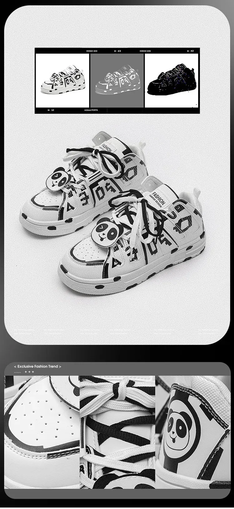 36 37 38 39 40 41 42 43 44 Men Casual Street Style Small White Shoes Trendy Bread Cat Paw Pattern 240618_voghion.com