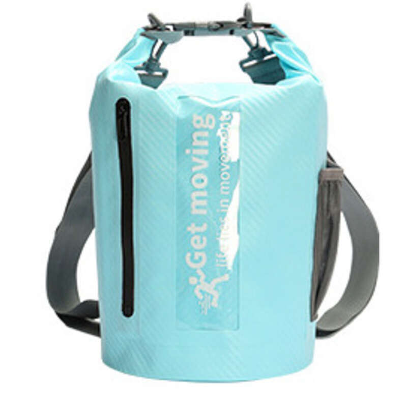 Carbon Fiber Hand-held Bucket Waterproof Beach Drifting Swimming Bag, Outdoor Backpack_voghion.com